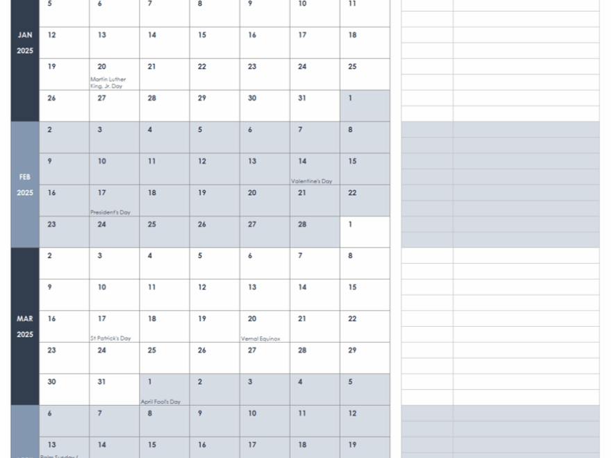 15 Free Weekly Calendar Templates Smartsheet