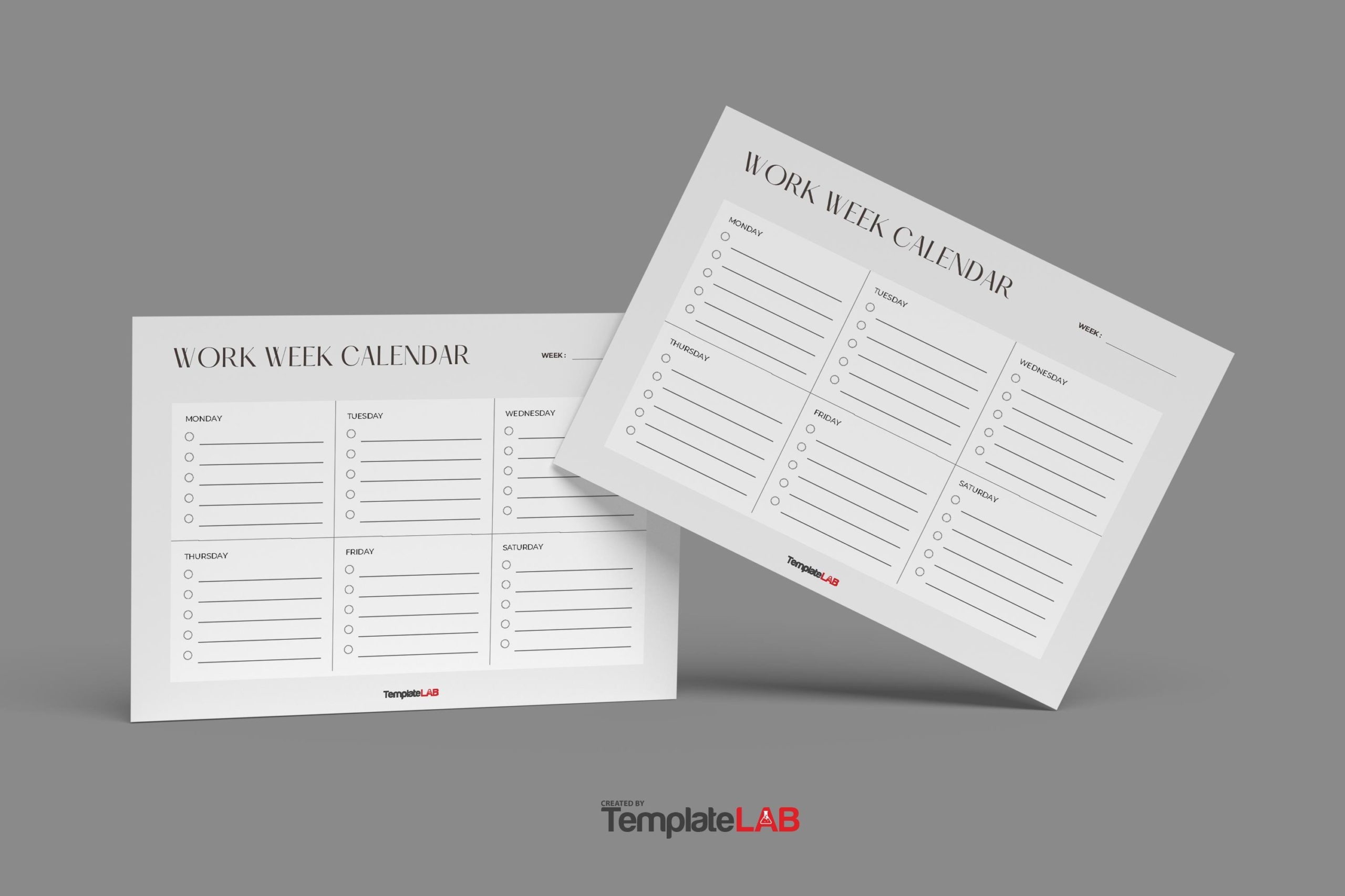 19 Free Weekly Calendar Templates Word Excel PDF 