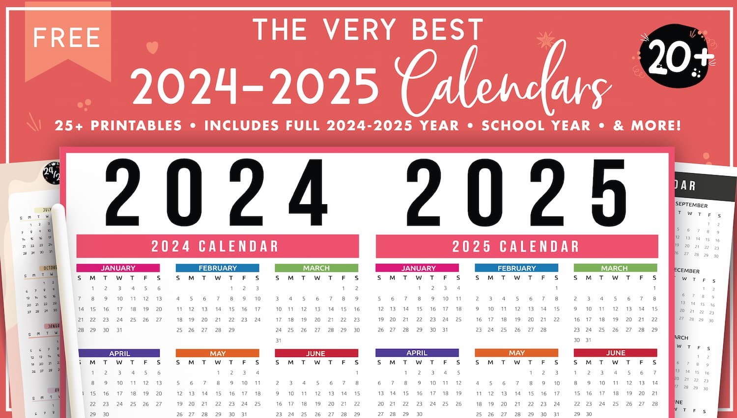 2024 2025 Calendar Free Printables World Of Printables
