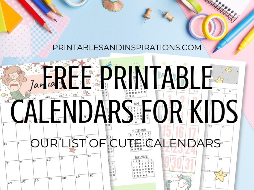 2024 2025 Free Printable Calendar For Kids Printables And Inspirations