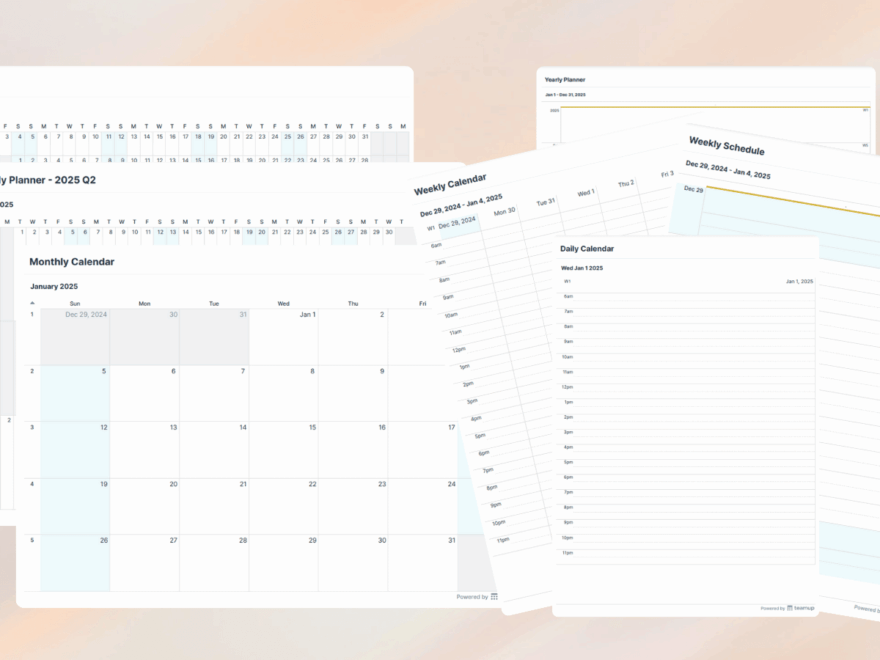 2025 Blank Calendars Download And Print For Easy Organization Teamup