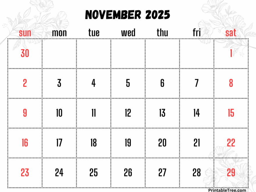 2025 Calendar Printable PDF With Holidays Template Free
