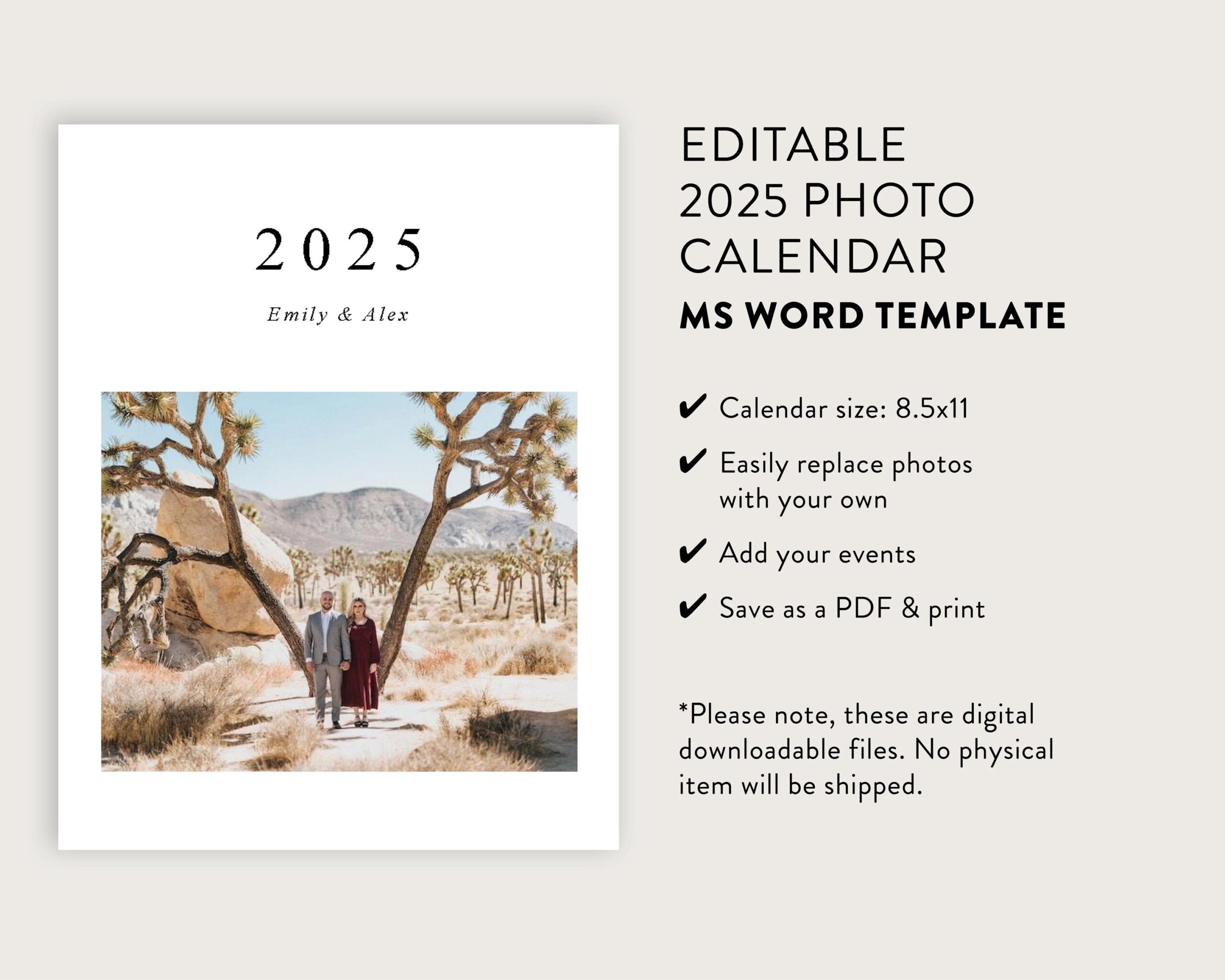 Blank Printable Calendar 2025 Microsoft Word