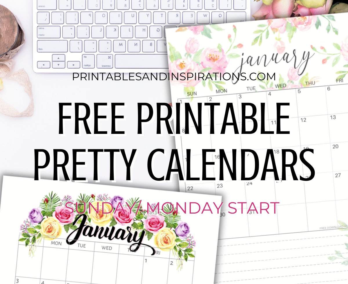 2025 Free Printable Pretty Calendars And Planners Printables And Inspirations