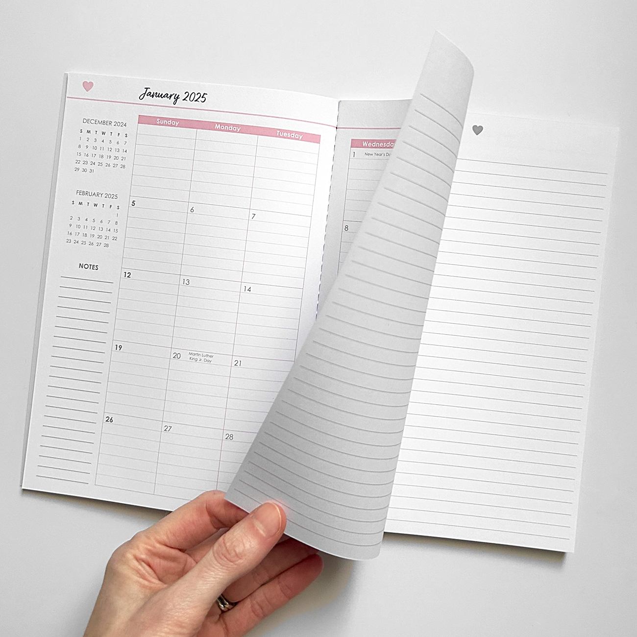Blank Calendar 2025 5x8
