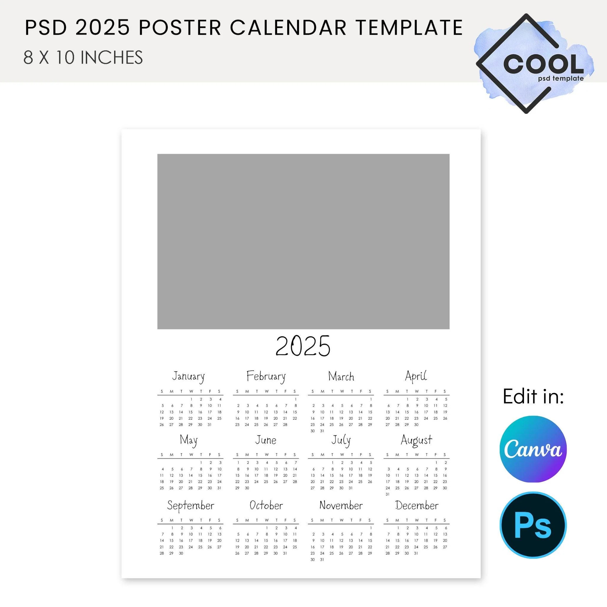 2025 Blank Calendar Templates