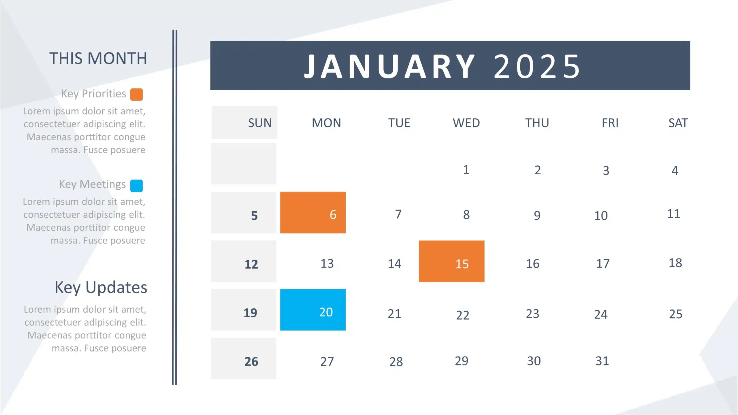 Blank Calendar 2025printable Free