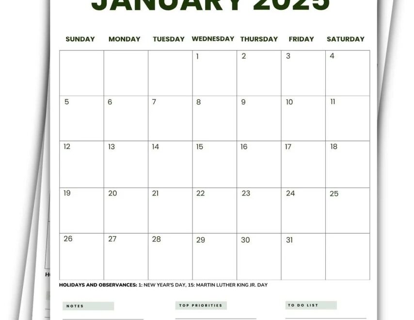 2025 Printable Calendars 56 Free PDF Printables