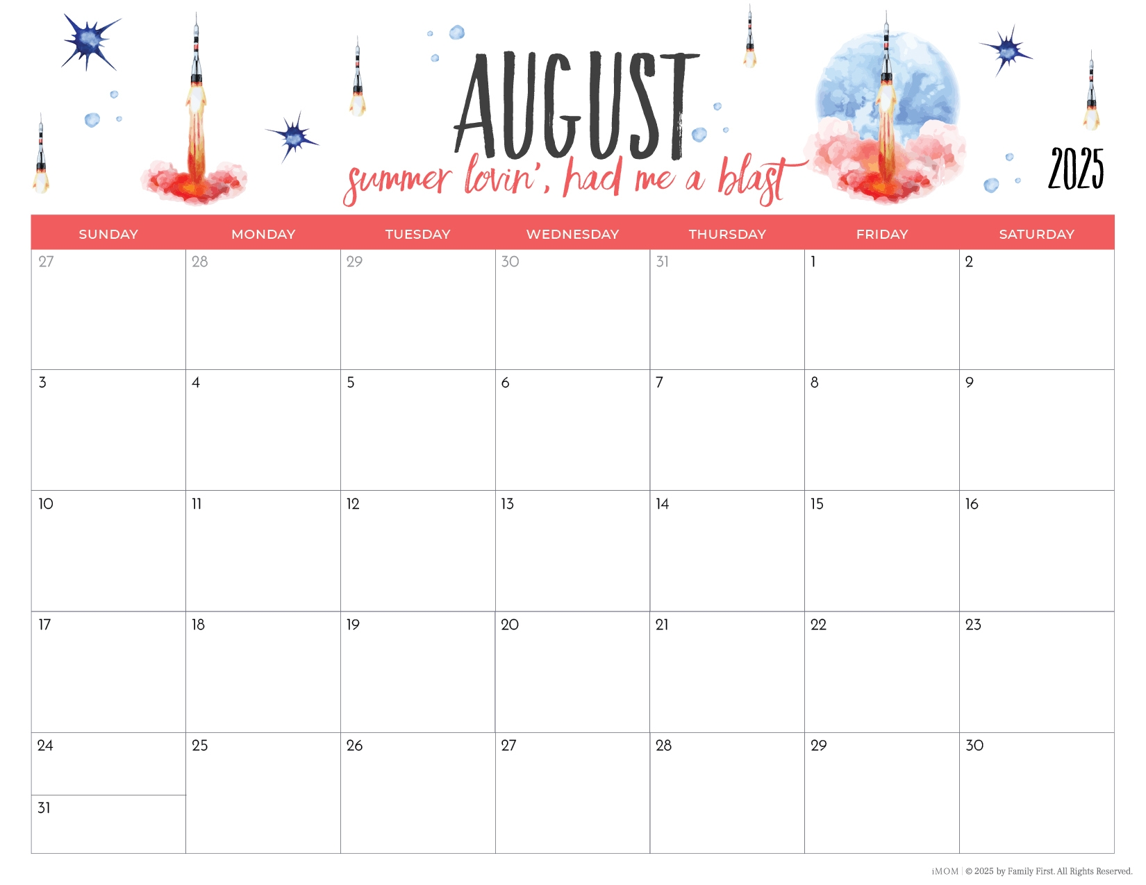 Blank Calendar 2025 Images