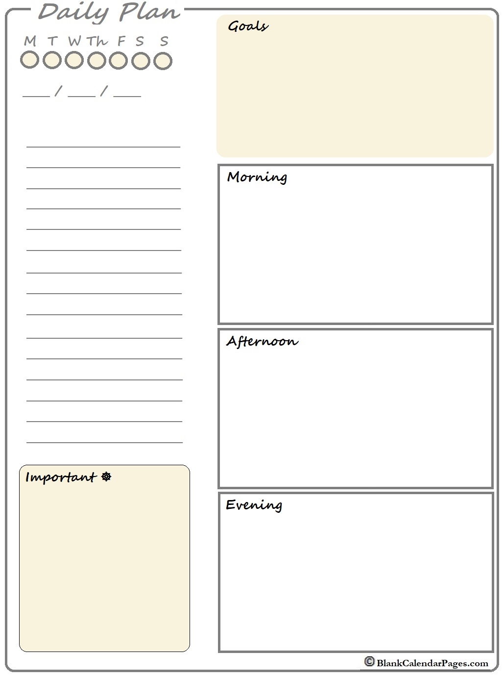 2025 Printable Daily Planner Planner Templates