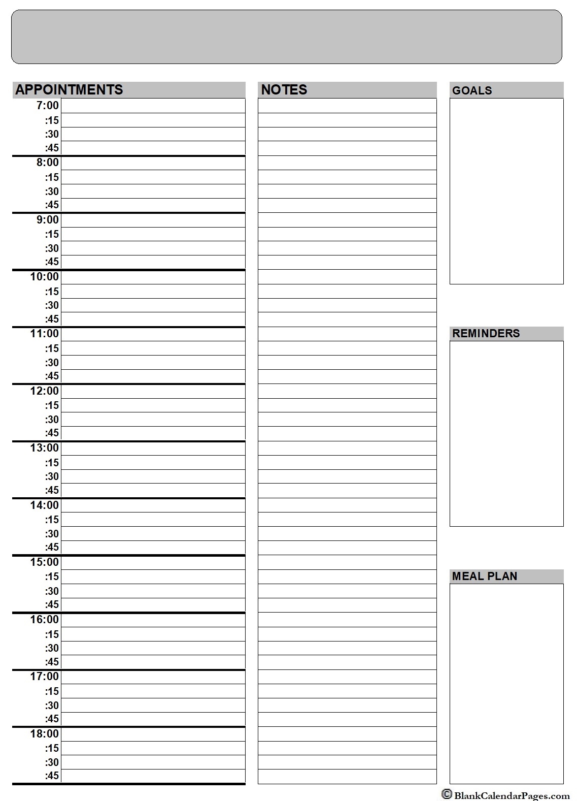 2025 Printable Daily Planner Planner Templates