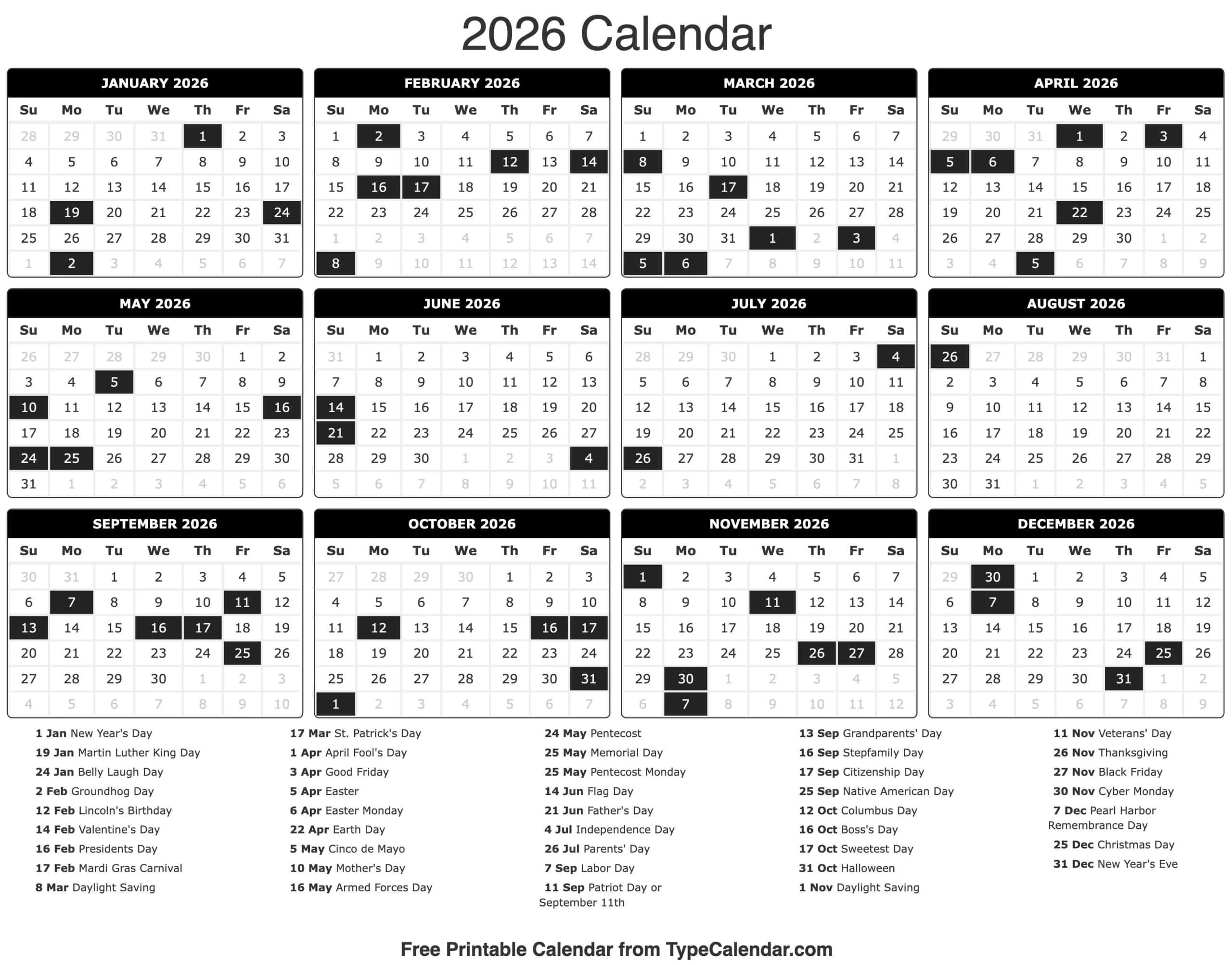 Blank Calendar Weekdays 2025