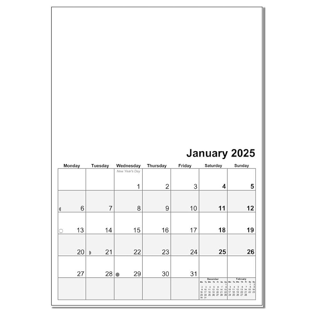 A4 Wire Bound 2025 Blank Calendar Planner Amazon in Office Products