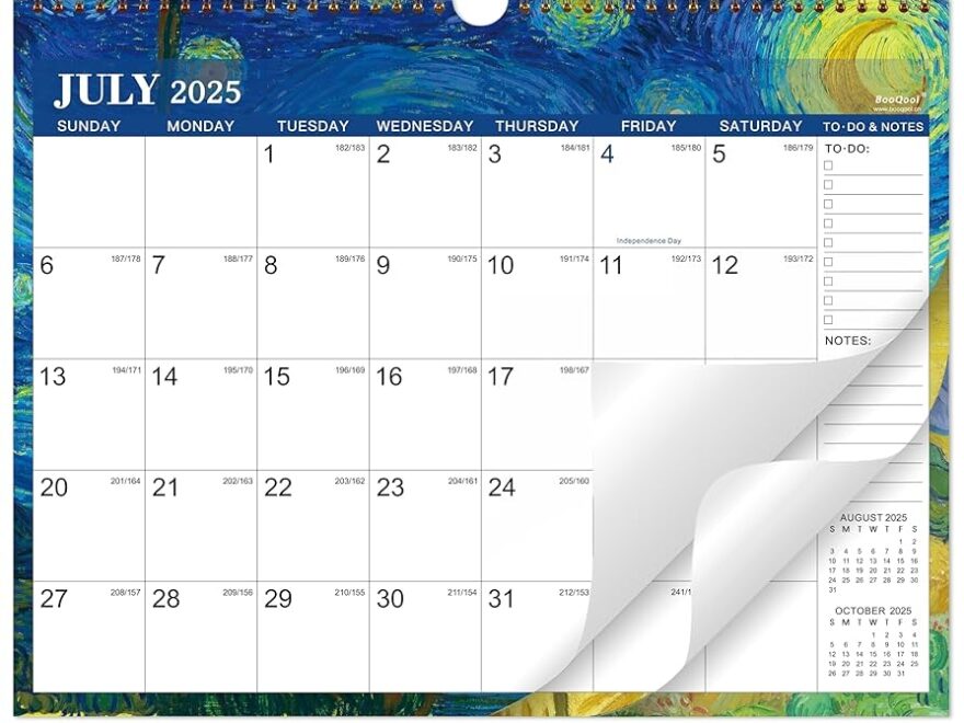 Amazon 2025 2026 Calendar Wall Calendar 2025 2026 18 Months Calendar JULY 2025 DECEMBER 2026 14 6 11 4 Premium Paper Blank Blocks Art Painting Design Office Products