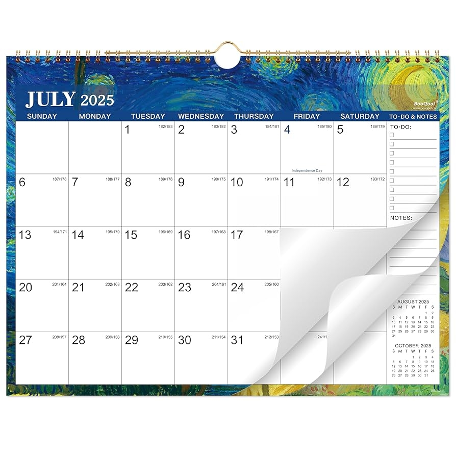 Amazon 2025 2026 Calendar Wall Calendar 2025 2026 18 Months Calendar JULY 2025 DECEMBER 2026 14 6 11 4 Premium Paper Blank Blocks Art Painting Design Office Products