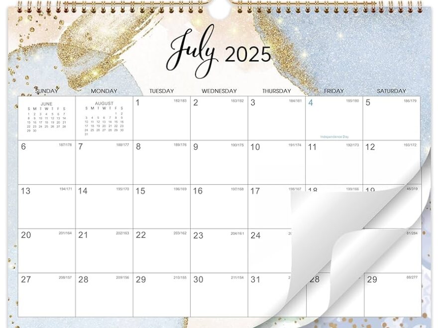 Amazon 2025 2027 Wall Calendar 2 Year Wall Calendar 2025 2027 From Jul 2025 To Jun 2027 24 Months Calendar With Blank Blocks And Julian Dates 14 5 X 11 5 Office Products