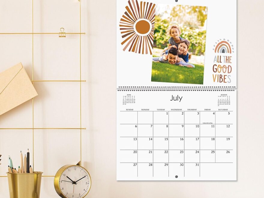 Amazon 2025 Blank White Scrapbook Wall Calendar 12 Inch X 9 Inch Size Closed 18 Inch Size Open Large Bookstore Quality DIY Spiral Bound Hanging Calendar For Kitchen Office By Current Office Products