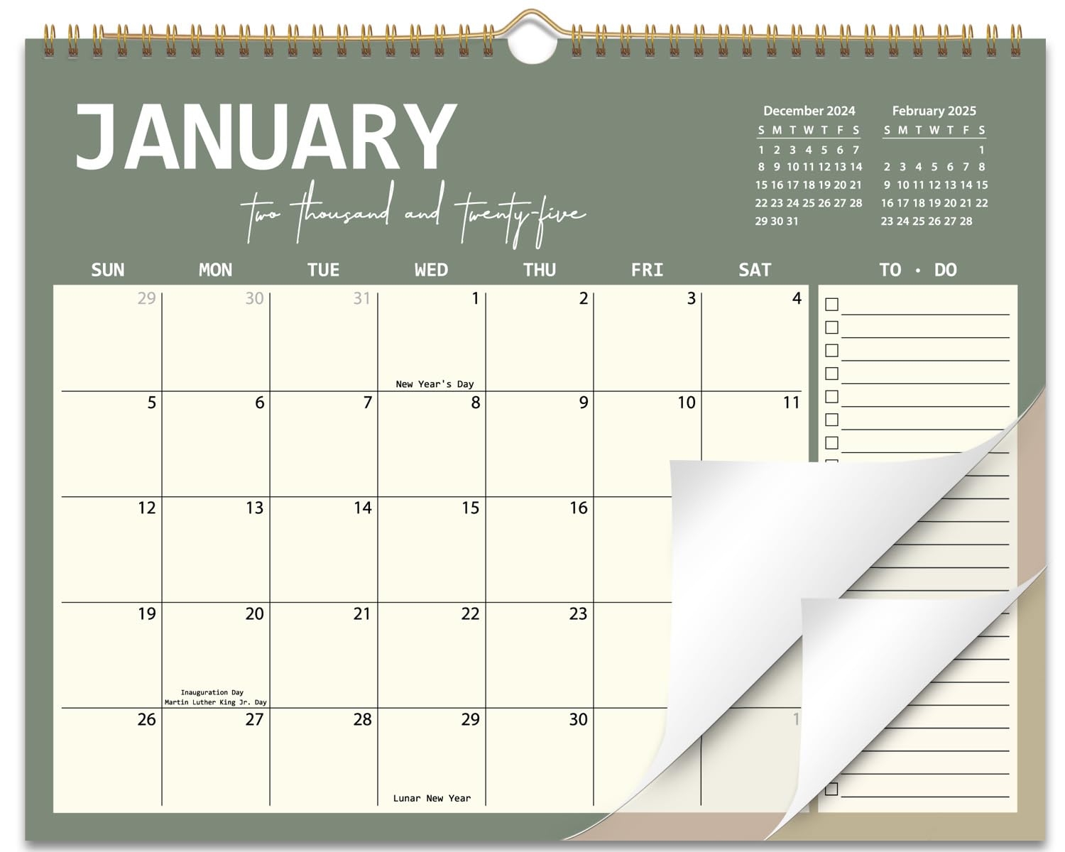 Amazon 2025 Calendar Wall Calendar From January 2025 To December 2025 12 Months Hanging Calendar With Thick Paper Large Daily Blocks Perfect Monthly Organizing Planning For Home And Office 14 X11 Office Products