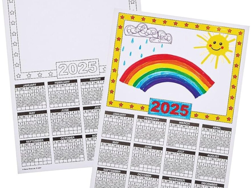 Amazon Baker Ross FN311 Calendar Blanks 2025 12 Pack DIY Craft Supplies For Kids Toys Games