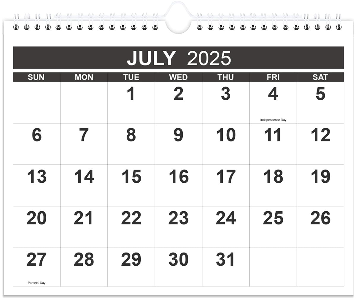 2025 Calendar Blank Month By Mont