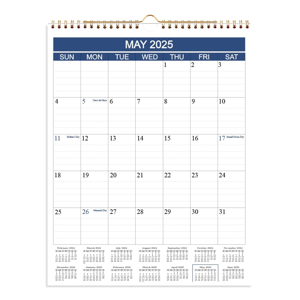 Amazon Calendar 2025 2026 Wall Calendar Runs From May 2025 To Dec 2026 20 Monthly Calendar With Thick Paper For Planning And Organizing For Home Or Office Calender Planner 8 5 X 11 In 2025 26 Calendars Office Products