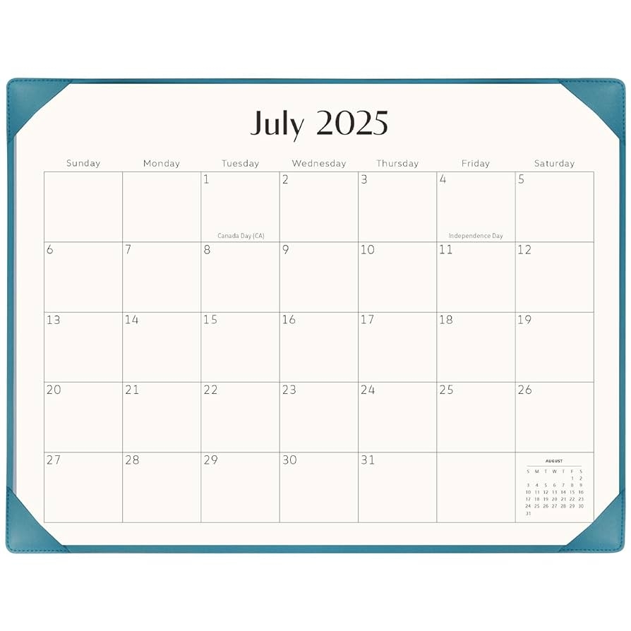 Amazon Desk Calendar 2025 2026 KOPEESY 22 X 17 Large Calendar With Desk Mat 18 Month From January 2025 To June 2026 22 X 17 Desk Top Calendar For Home School And Office Blue Office Products