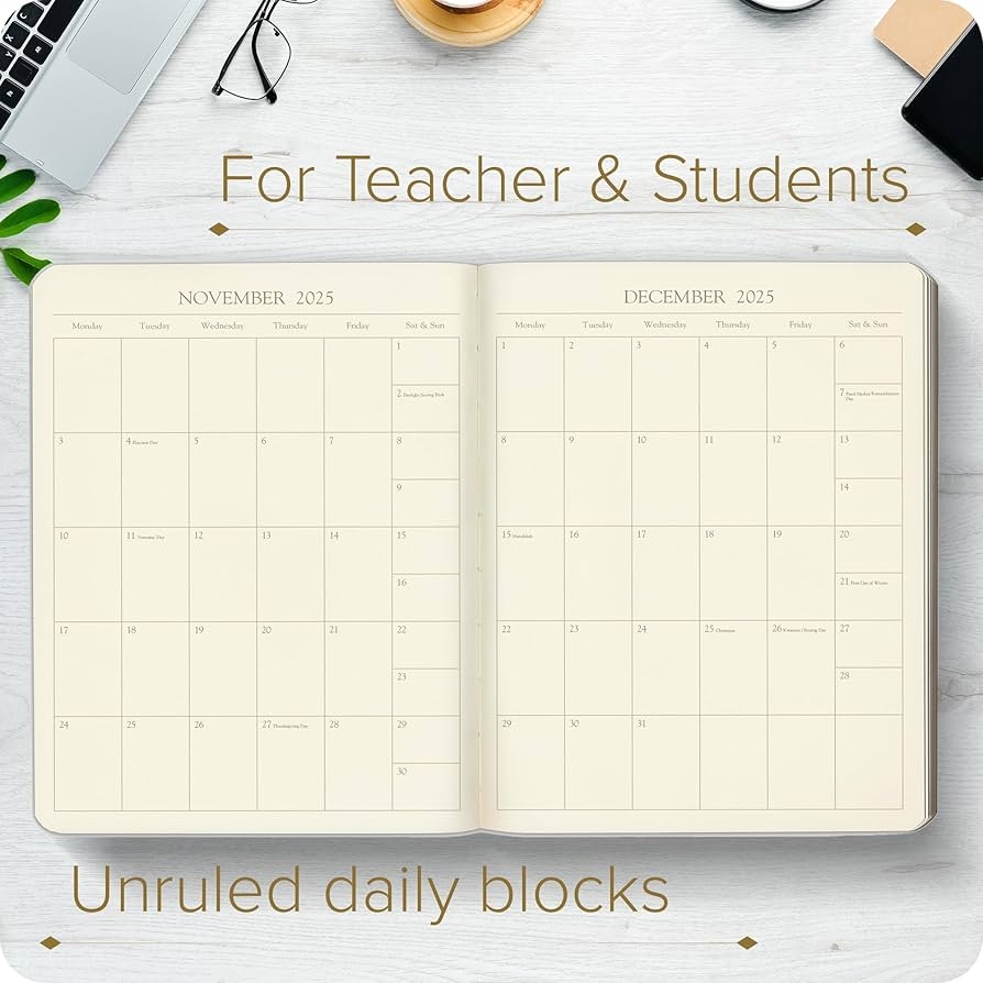 Amazon Gallery Leather Academic Planner 2025 Teacher And Student Weekly Monthly Planner Elegantly Bound Calendar With Gold Gilded Page Edges 18 Months Caribbean Hibiscus 9 X 7 Office Products