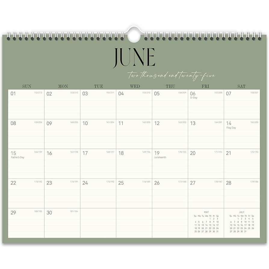 Amazon GuassLee Desk Calendar 2025 26 19 Month Hanging Desk Wall Calendar From 2025 Jun 2026 Dec 14 X 11 Monthly Planner With Thick Paper Spiral Bound For Office Home School Organizing Planning Office