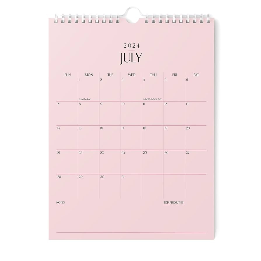 Amazon Karto Wall Calendar 2024 2025 Vertical 8 5x11 Inch Runs Until December 2025 Boost Your Productivity And Easy Planning With The Aesthetic Monthly Calendar All Pink Office Products