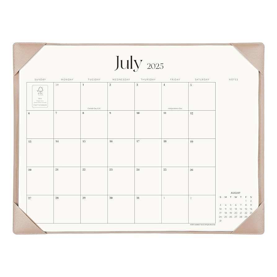 Amazon Simplified Desk Calendar 2025 2026 With Desktop Mat Cabbrix Large Desk Pad Calendar 21 X 16 1 2 Inch Runs From July 2025 To December 2026 Desk Blotter Calendar For Home School And