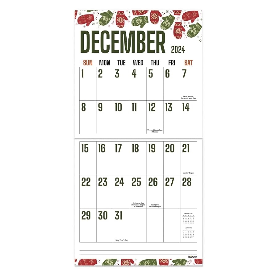 Blank Monthly Calendar Grid December 2025