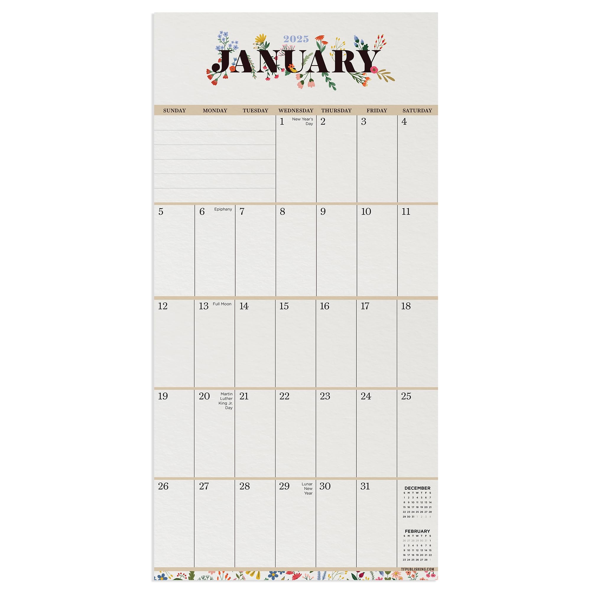 Blank Calendar Grid Mini Calendar 2025