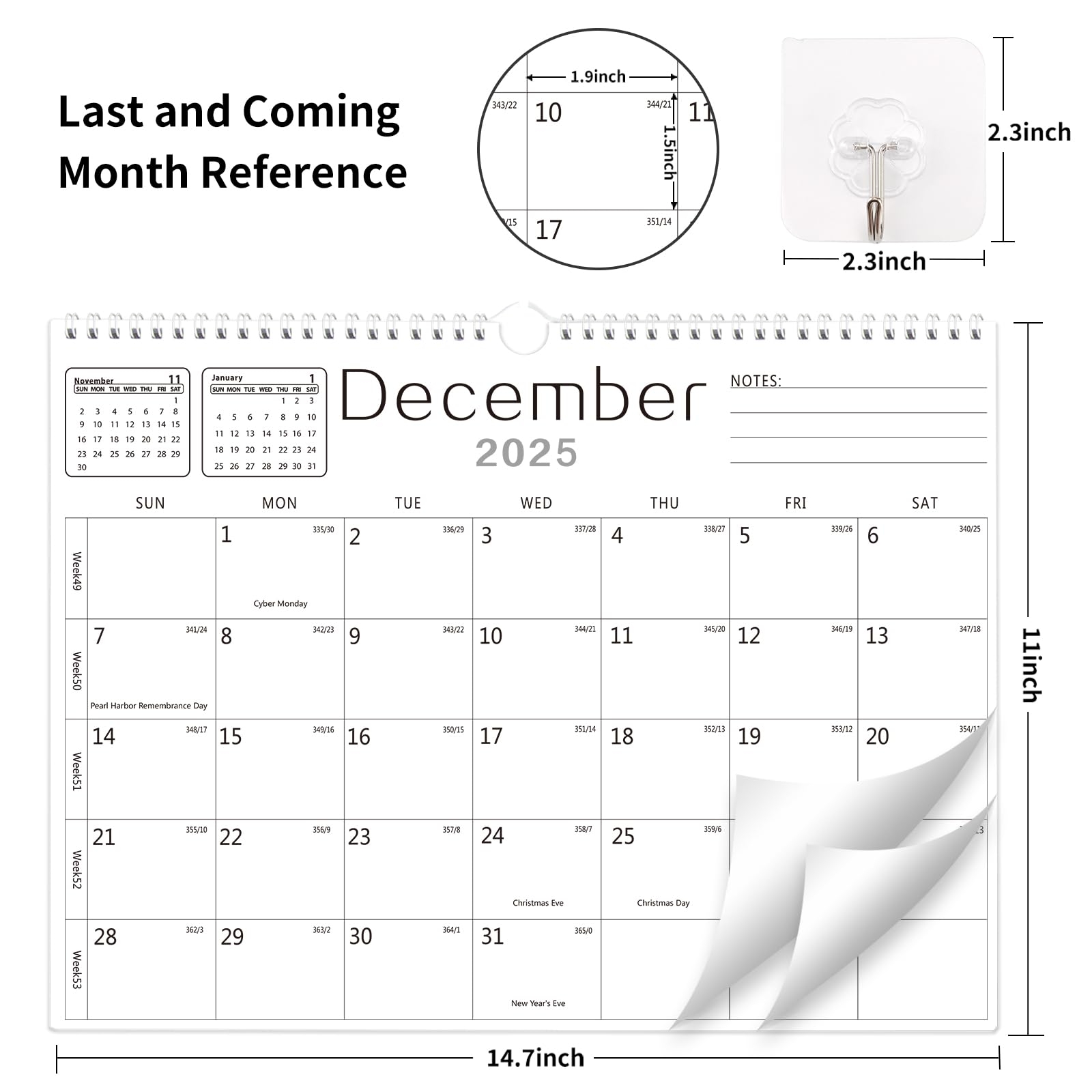 Christmas 2025 Blank Calendar