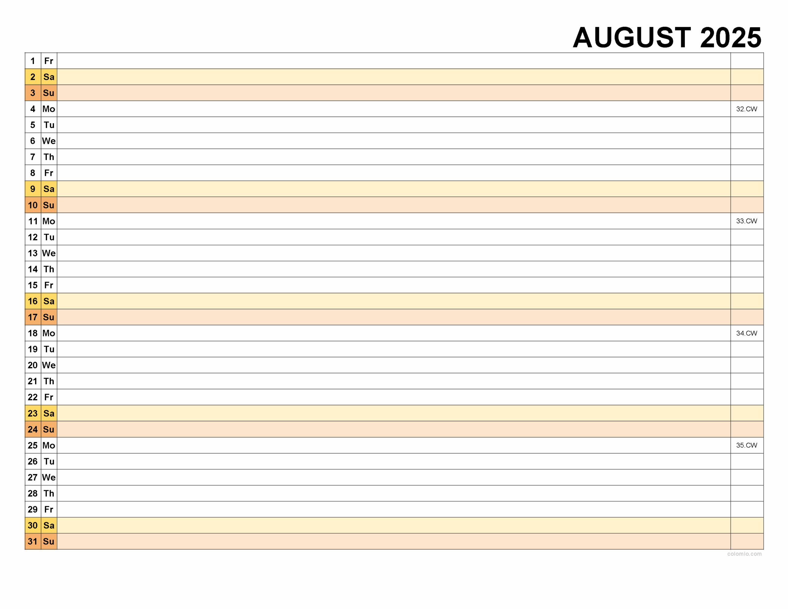 August 2025 Calendar Free Printable PDF XLS And PNG Www colomio