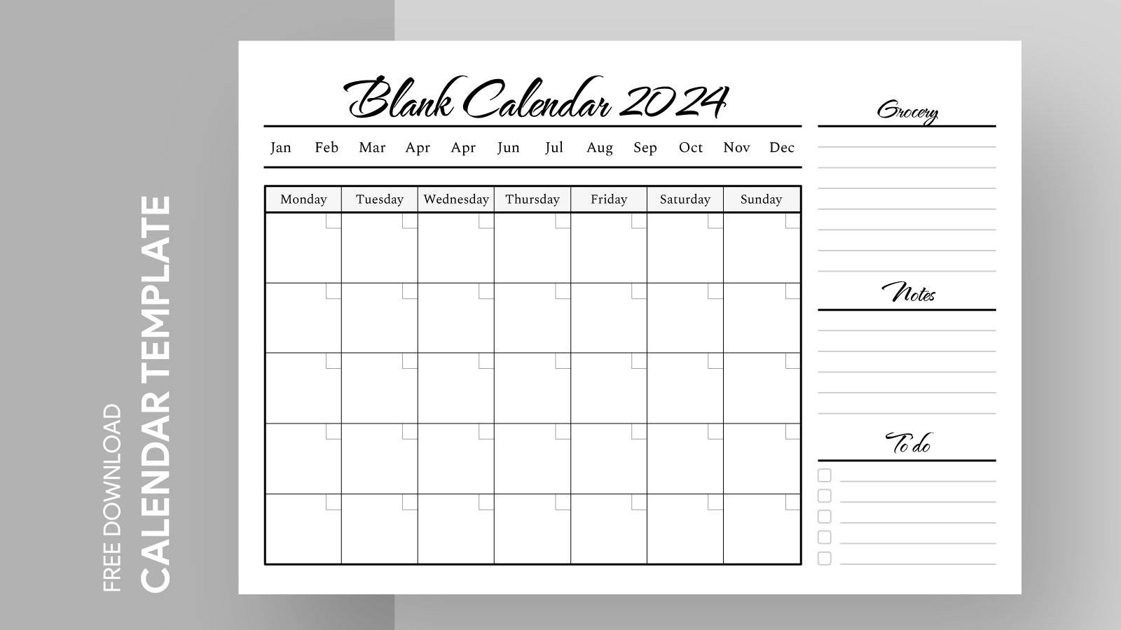 2025 Blank Fill In Calendars