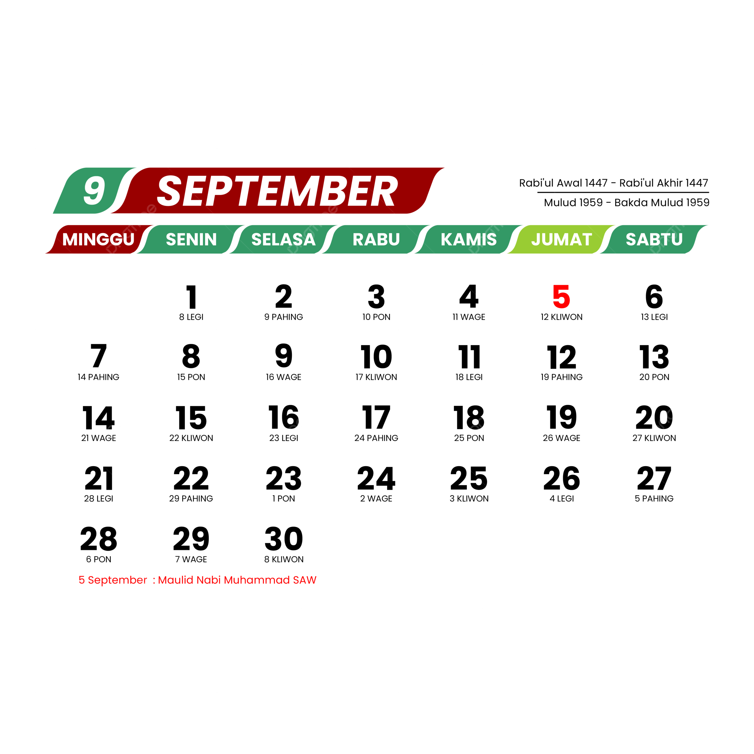 Calendar 2025 September Full Vector 2025 Calendar Template Calendar 2025 Design Complete 2025 Calendar PNG And Vector With Transparent Background For Free Download