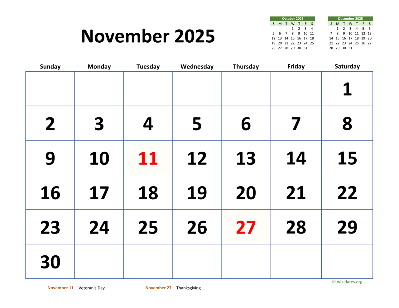 Calendar Nov 2025 Printable Alphabet Charts