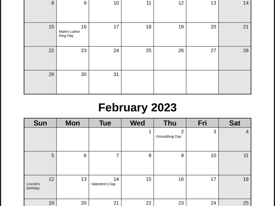 CalendarsThatWork Double Month