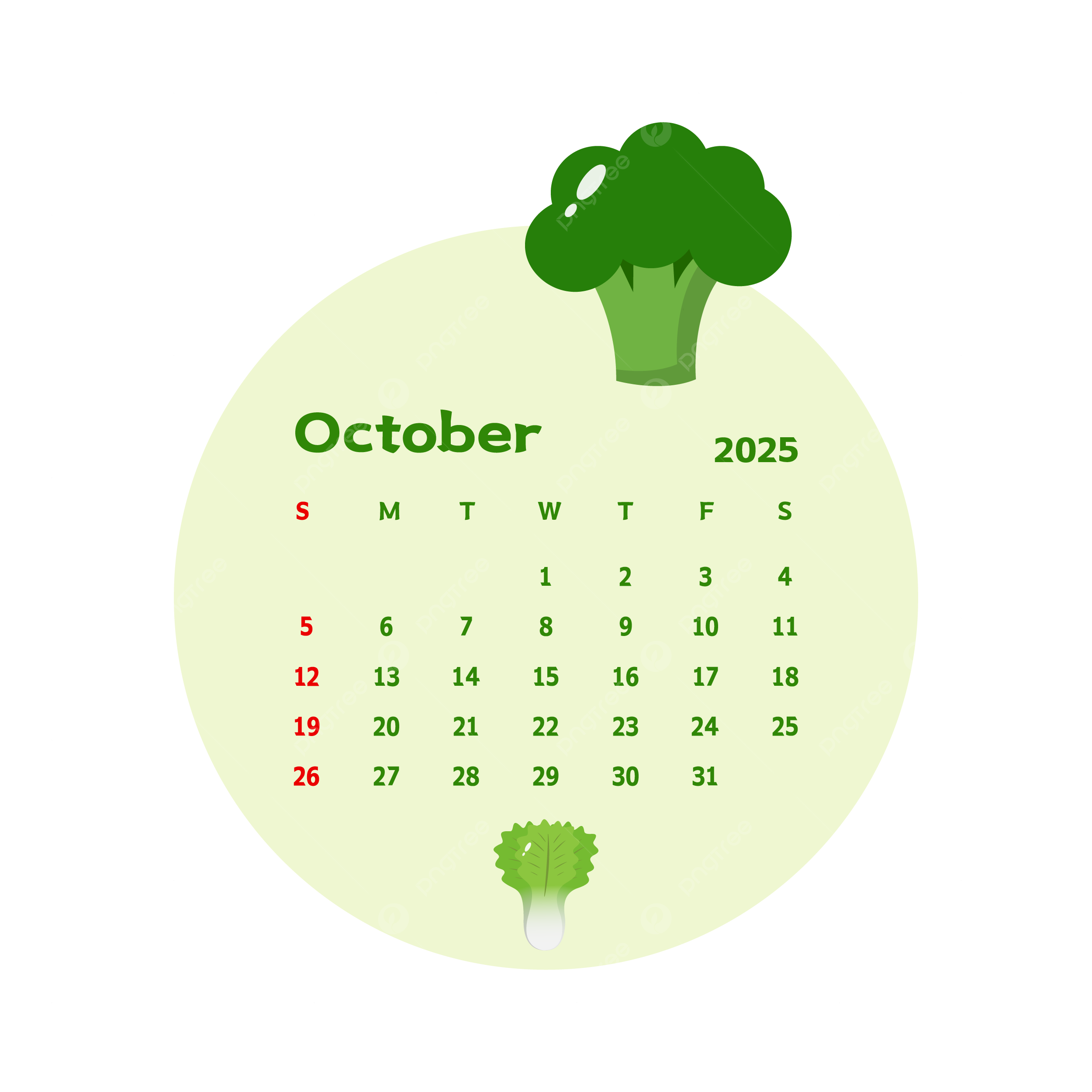 Blank October Calendars With Cartoons 2025