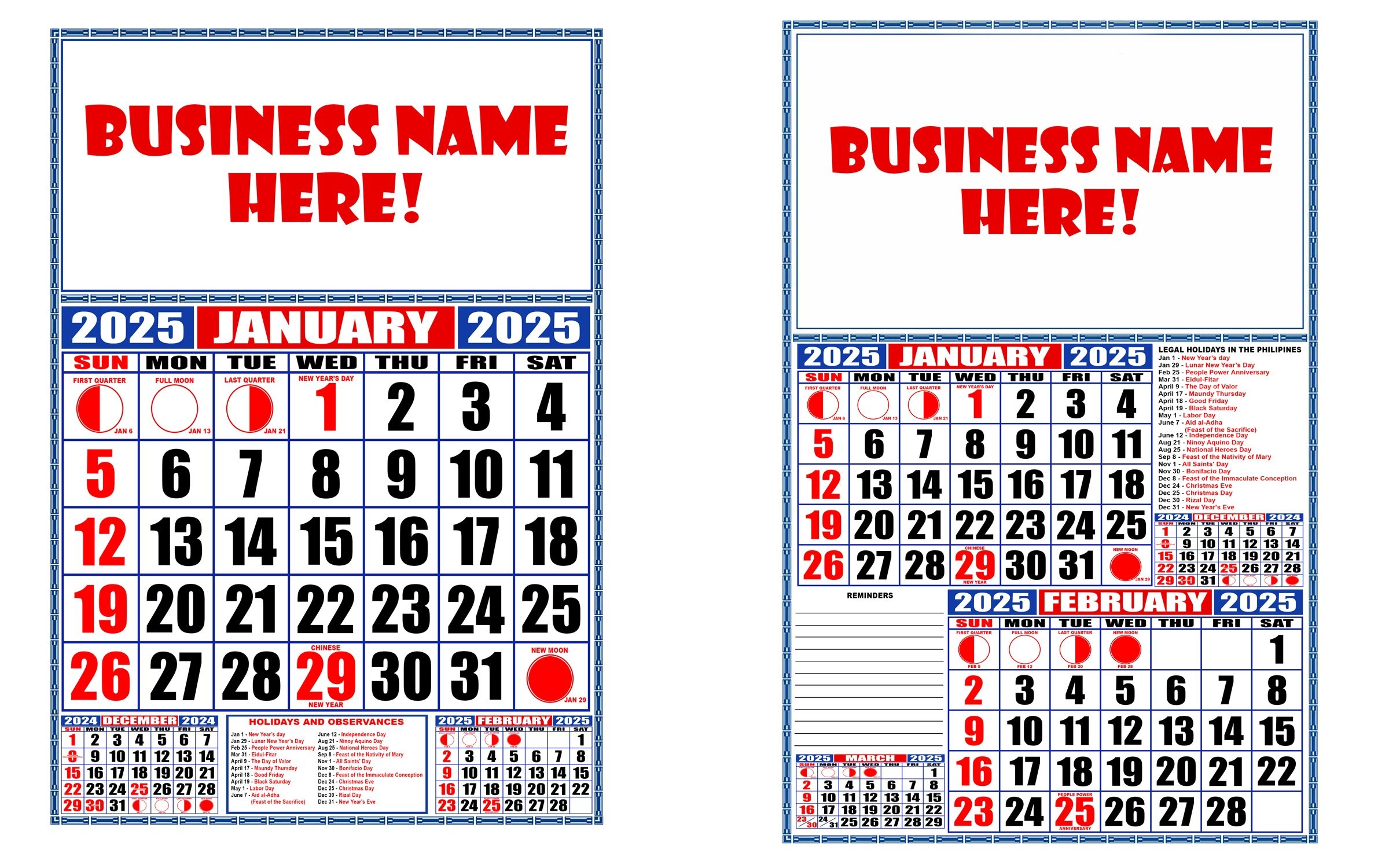 Commercial Calendar For 2025 Template By Ca colarina94 Raket PH