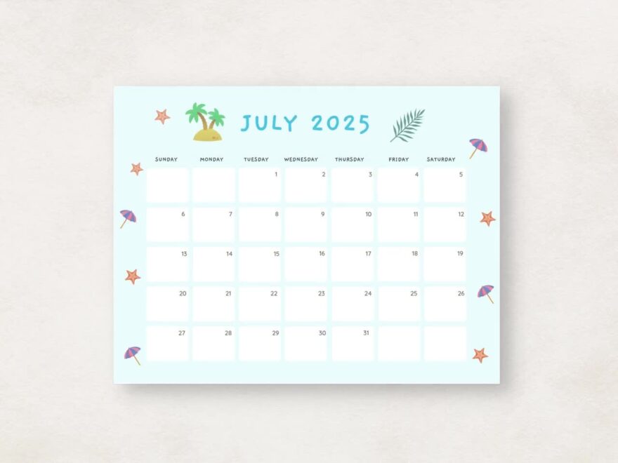 Cute 2025 Calendar Printable Monthly Calendar 2025 2025 Planner Monthly Planner 2025 Aesthetic Calendar Editable Calendar Etsy