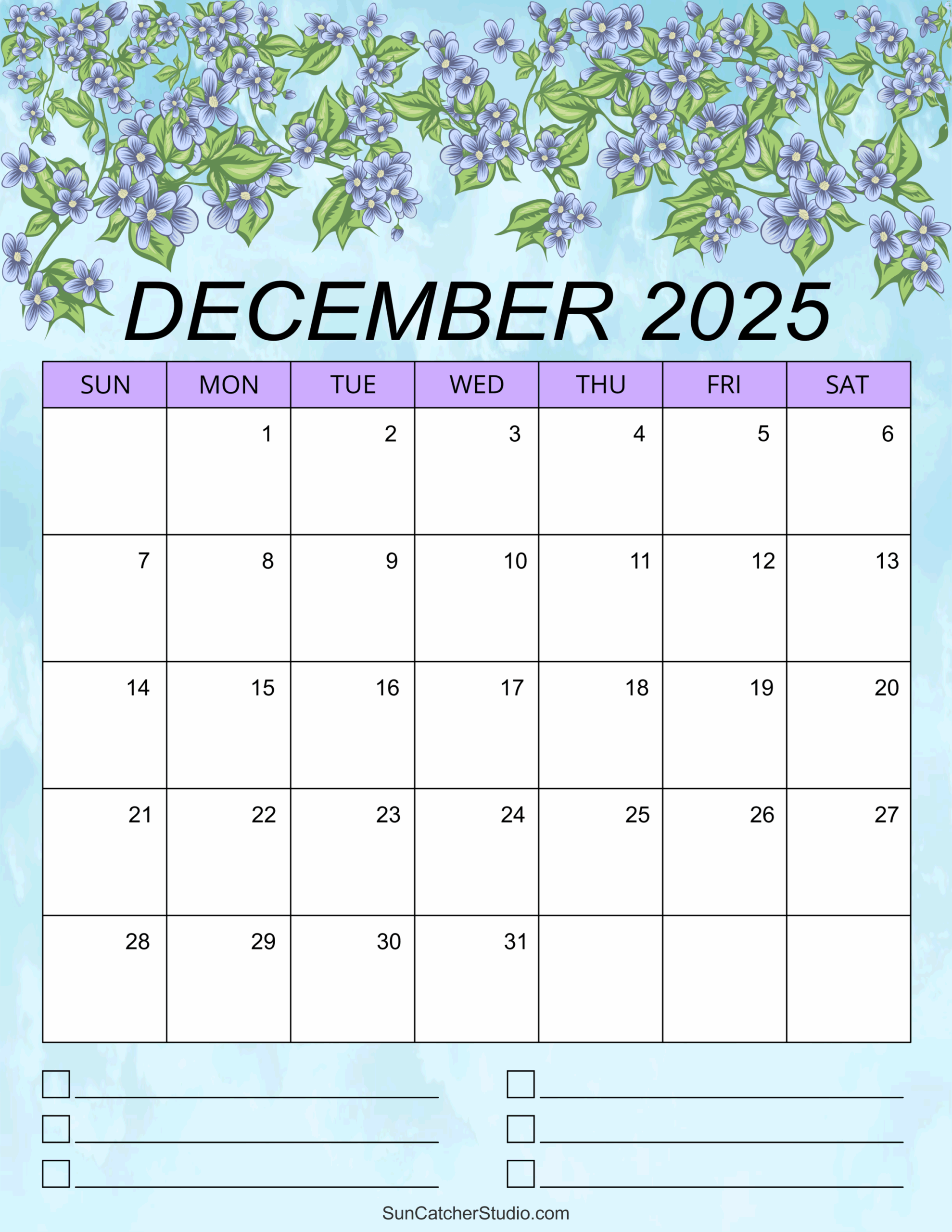 December 2025 Calendar Free Printable Free Printables Monograms Design Tools Patterns DIY Projects