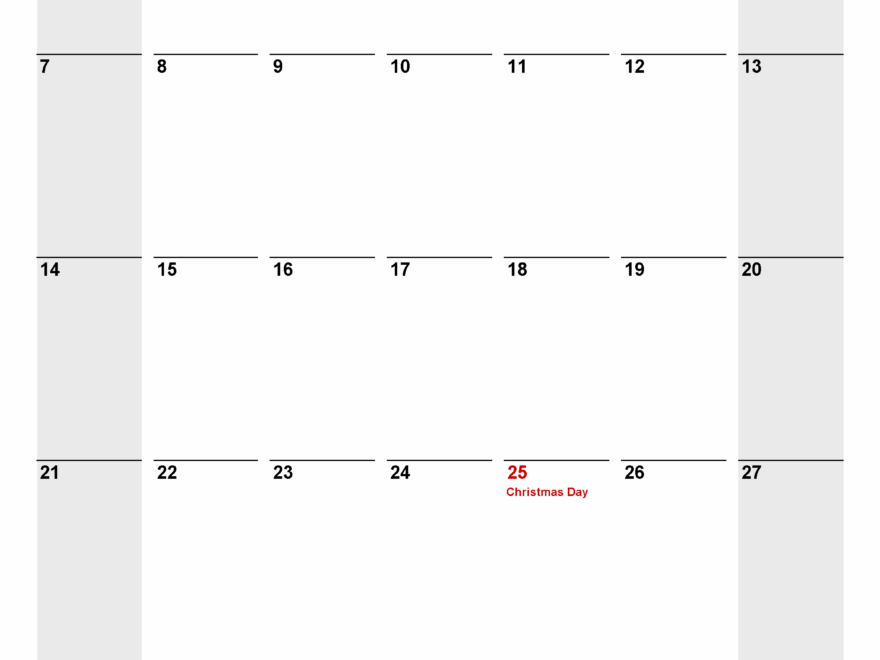 December 2025 Calendar Templates For PDF Excel And Word