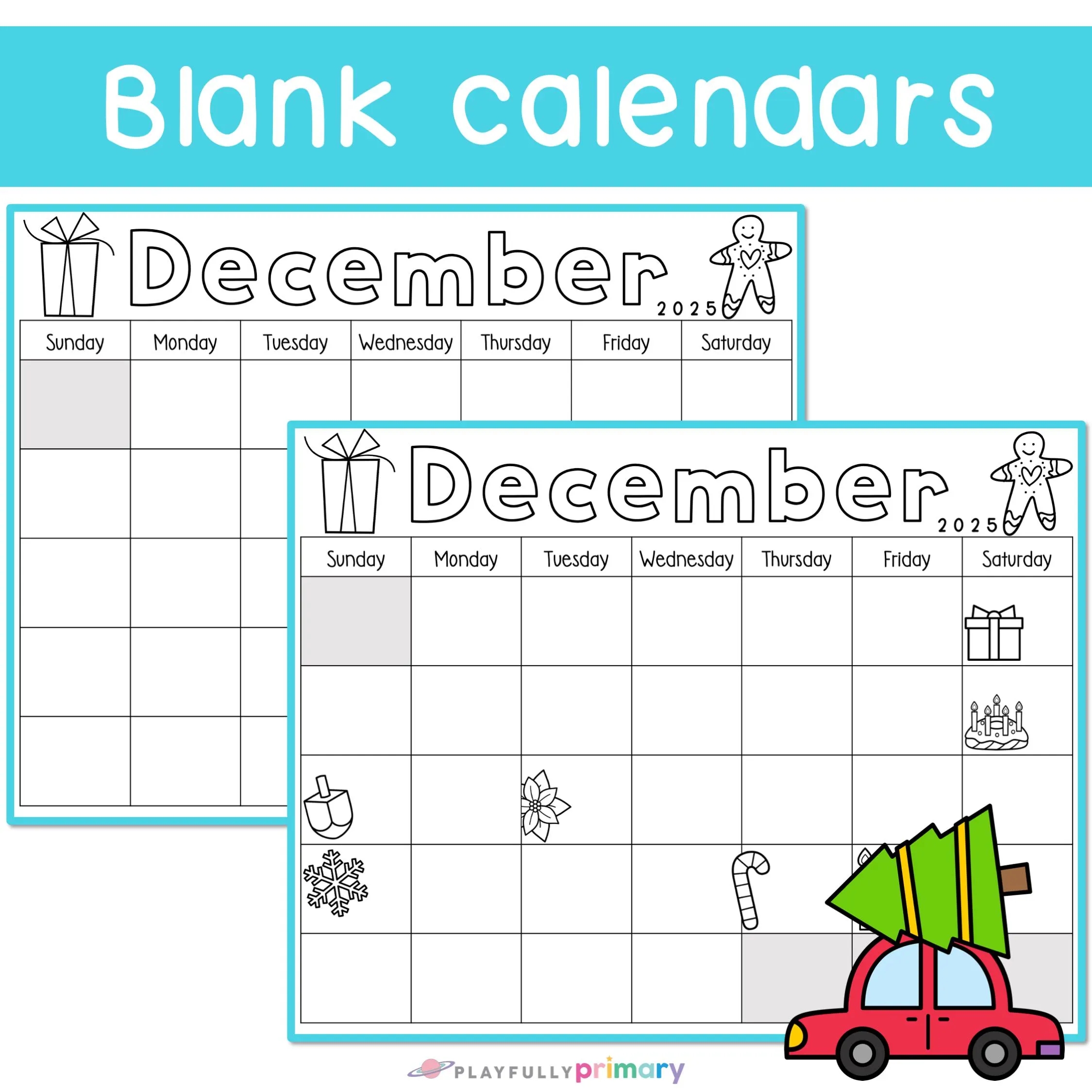 December Calendar 2025 Printable Calendar Tracing Worksheets Calendar Traceable Kindergarten Blank Calendar Template December 2025 Etsy