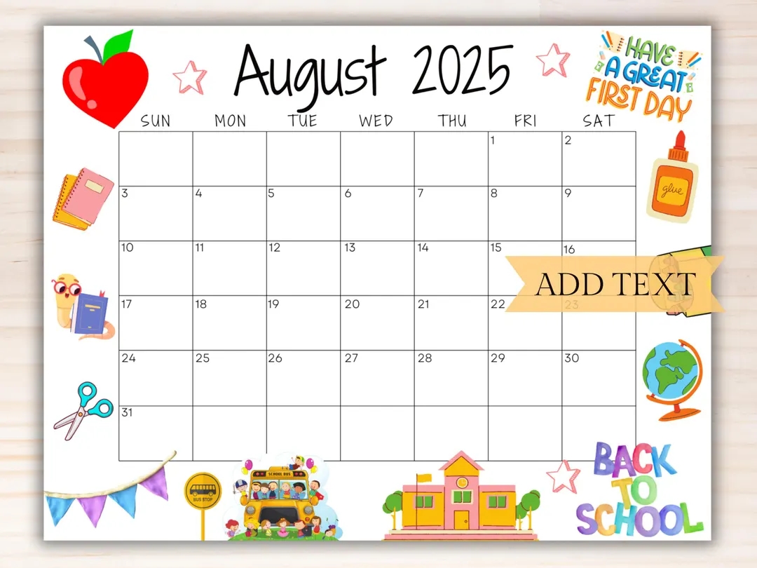 Blank Calendar August Through October 2025
