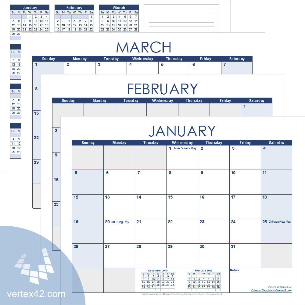 Free Blank Calendar Templates For 2025