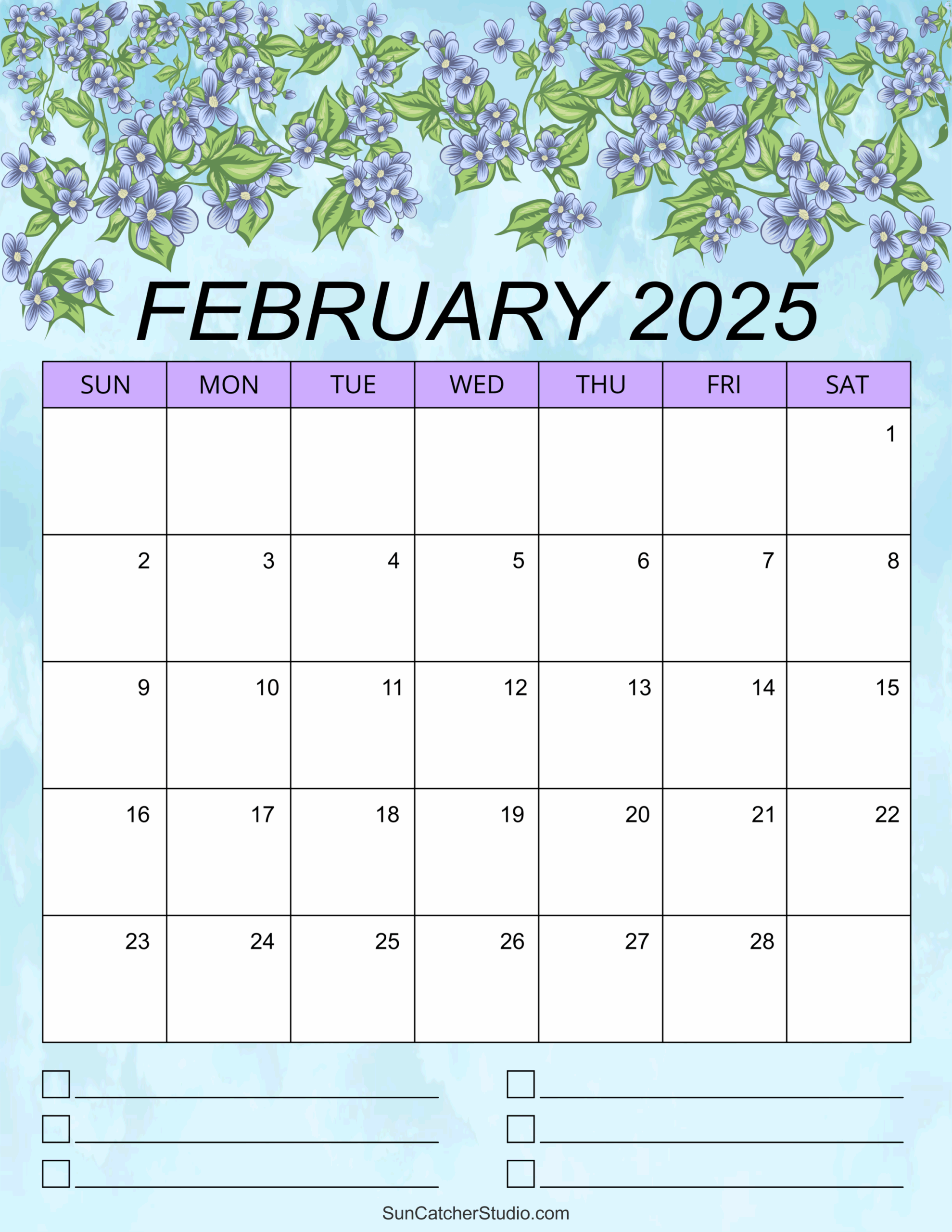 February 2025 Calendar Free Printable Free Printables Monograms Design Tools Patterns DIY Projects