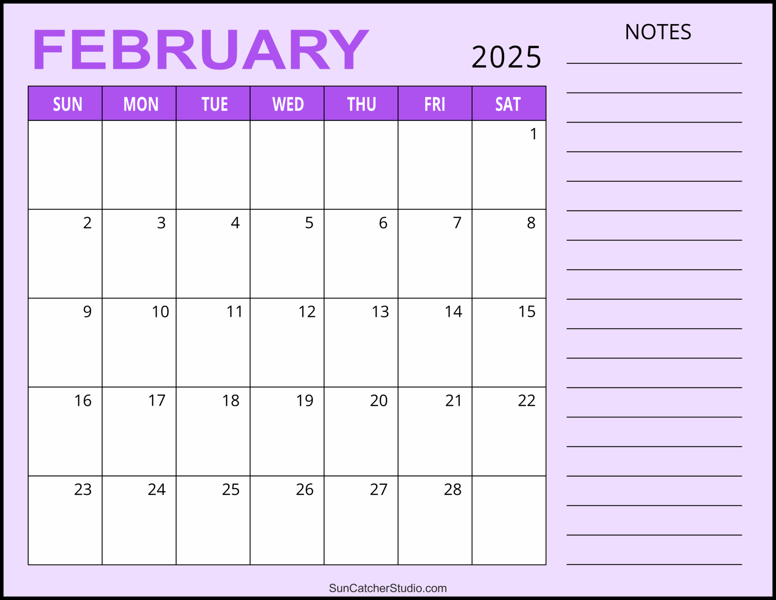 Calendar Planner 2025 Blank Calendar Cute