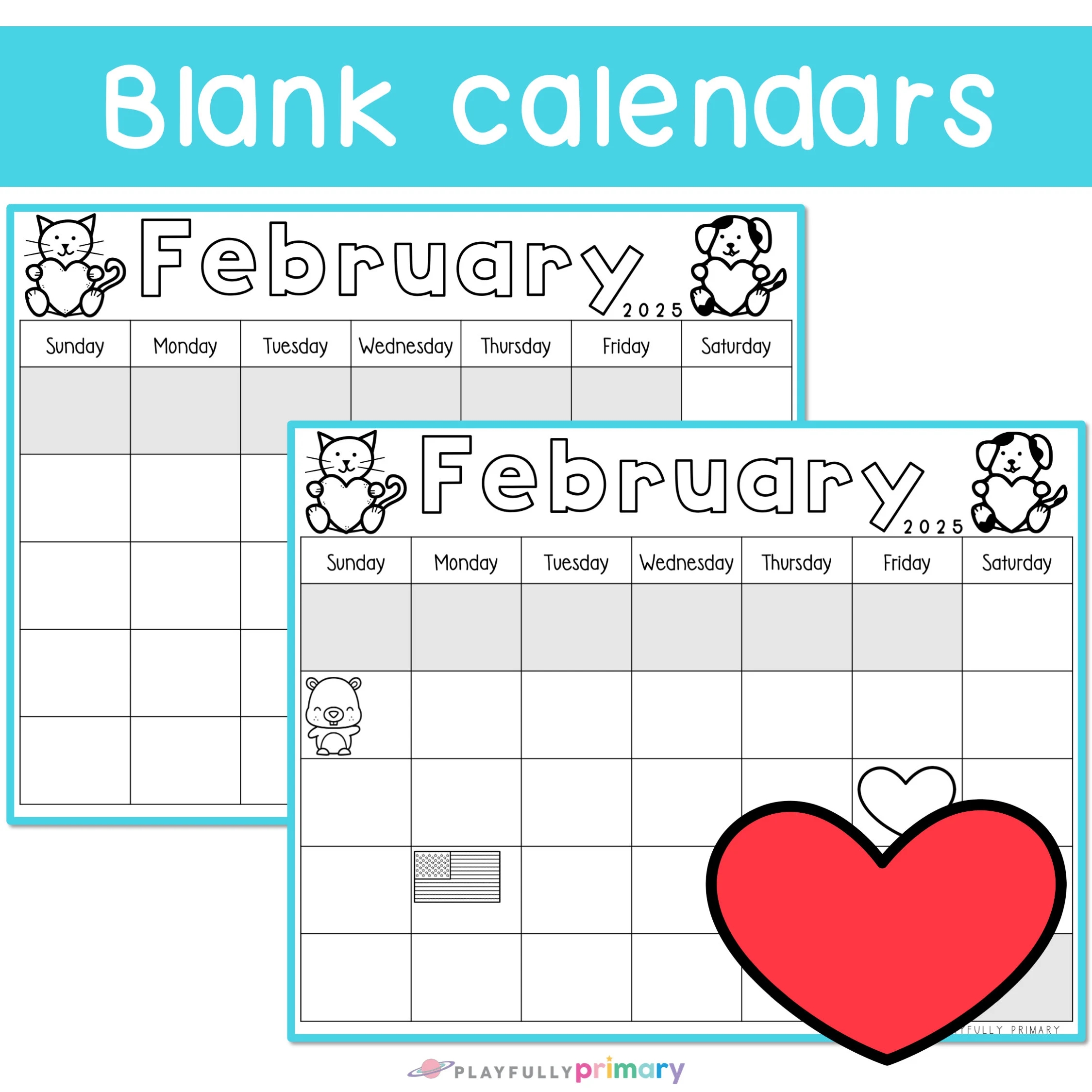 February Calendar 2025 Printable Calendar Tracing Worksheet Traceable Calendar Kindergarten Activity Blank Calendar Template February 2025 Etsy