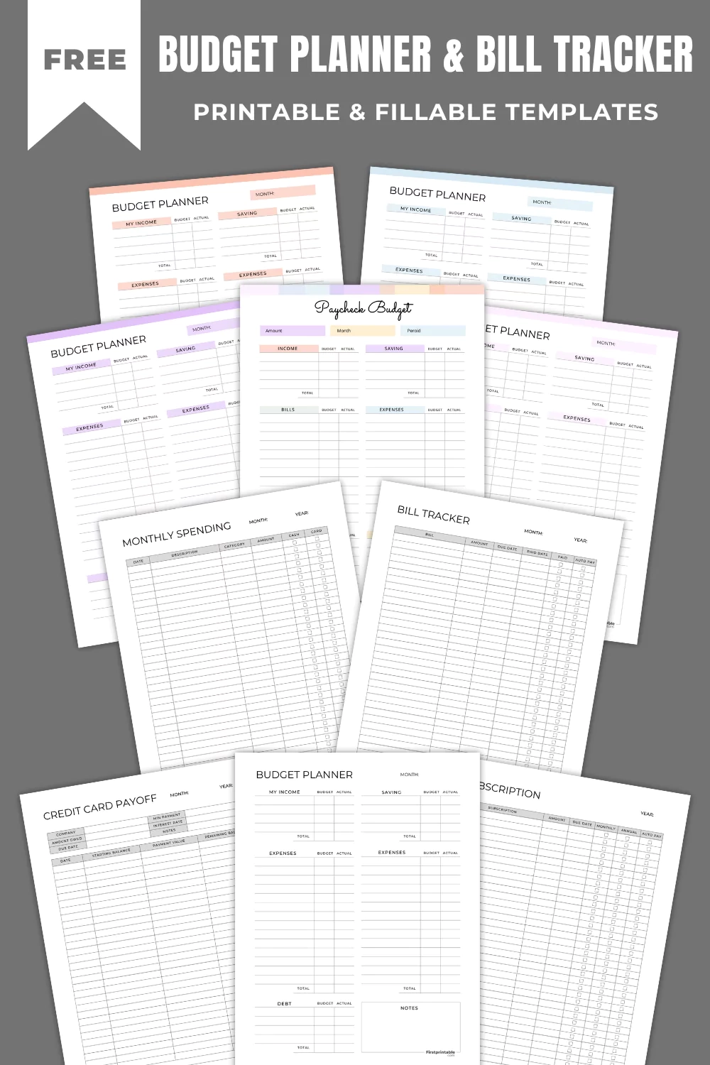 Fiscal Calendar Year 2025 Printable PDF Templates